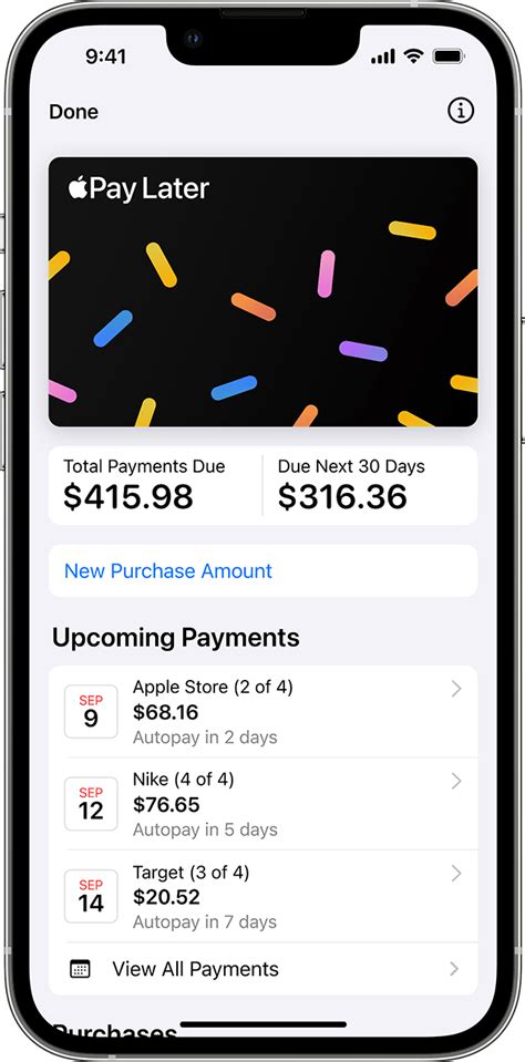 Apply for an Apple Pay Later loan and make a purchase.